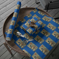 Capybara Surfing Japanese Wrapping Paper Roll Vintage Great Wave Off Kanagawa Anime Kawaii - Wonder Print Shop