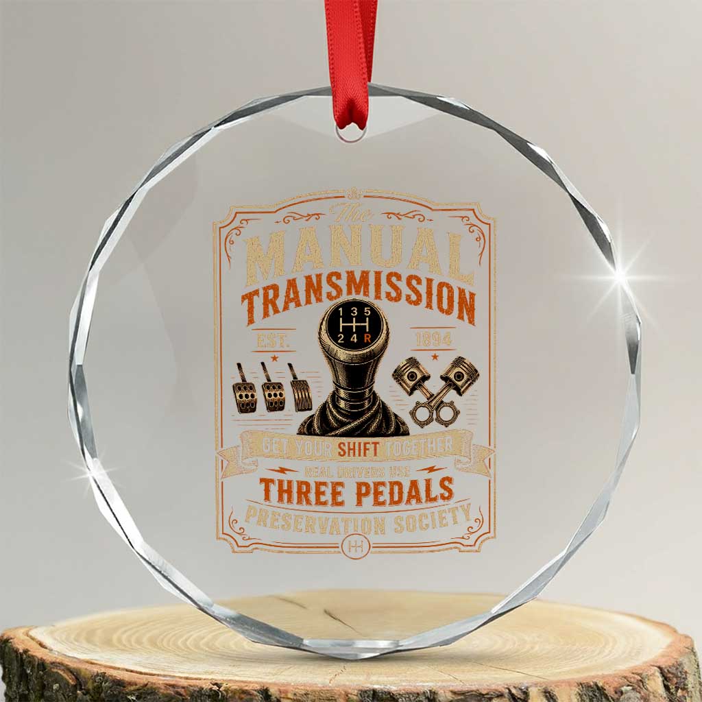 Car Guy Crystal Glass Ornament The Manual Transmission Preservation Society