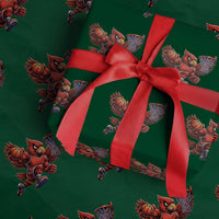 Cardinal Playing Basketball Graphic Wrapping Paper Roll Dunk Mascot Sports Fan Gift