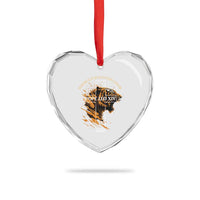 Cardinal Pope Leo XIV Heart Crystal Glass Ornament Nos Multi In Illo Uno Unum 267th Pope From Chicago Tiger - Wonder Print Shop
