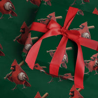 Cardinals Baseball Player Wrapping Paper Roll Retro STL Redbird Fan Bird Mascot Baseball