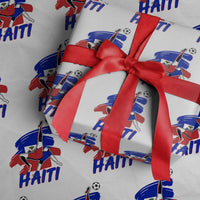 Caribbean Soccer Lover Gift Wrapping Paper Roll Haitian Heritage Pride