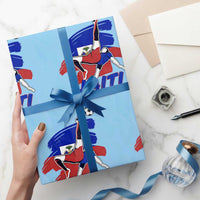 Caribbean Soccer Lover Gift Wrapping Paper Roll Haitian Heritage Pride