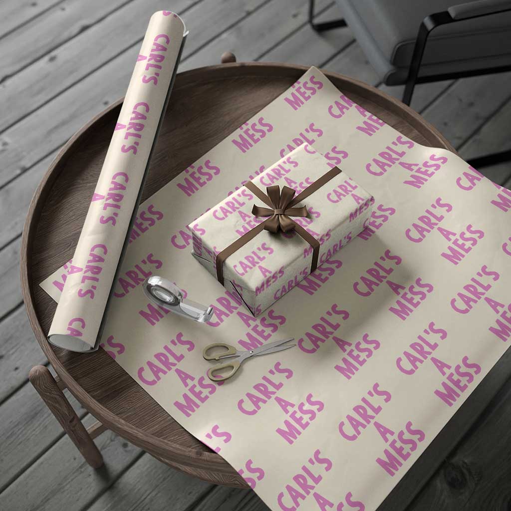 Carl's a Mess Wrapping Paper Roll Viral Reality TV Quote Meme