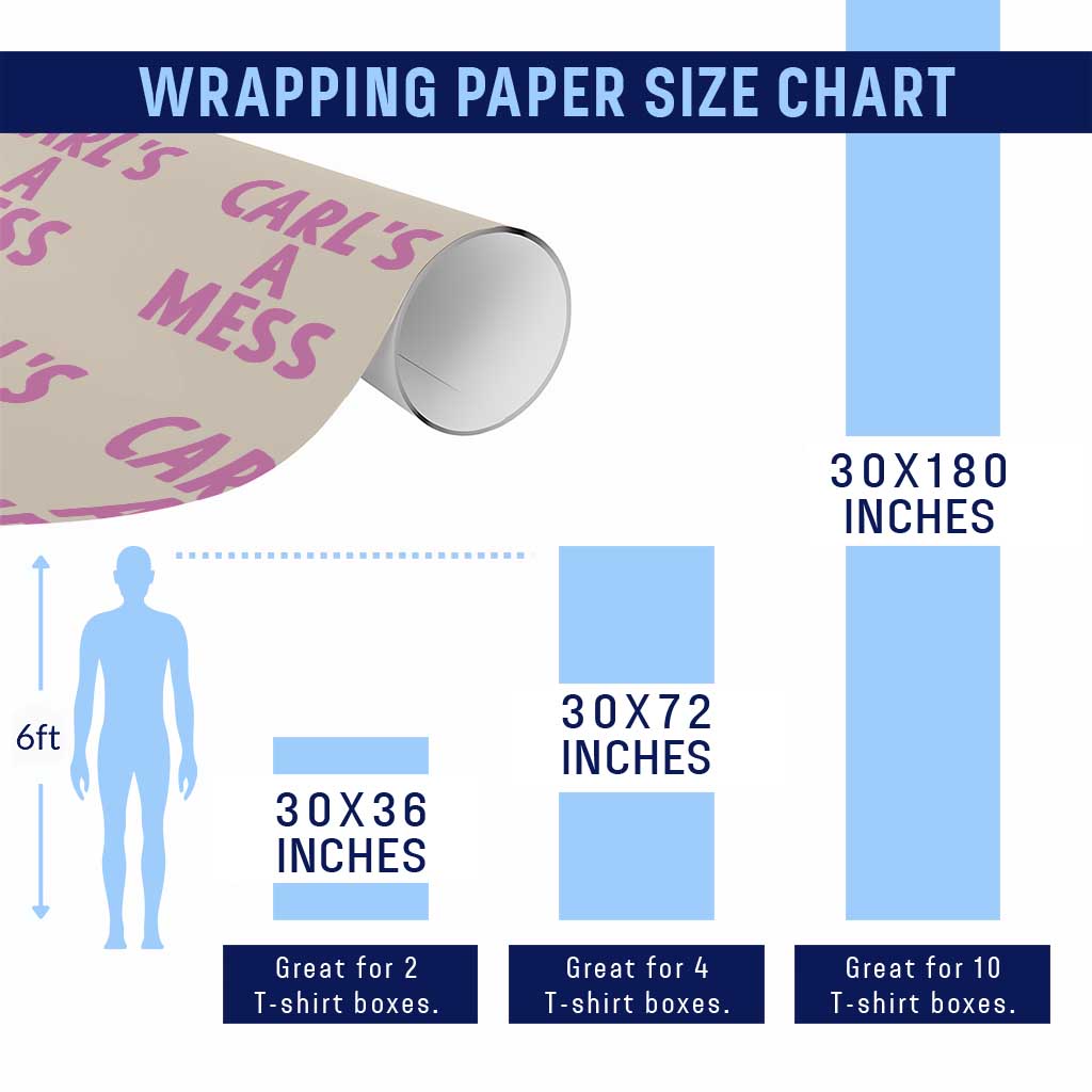 Carl's a Mess Wrapping Paper Roll Viral Reality TV Quote Meme