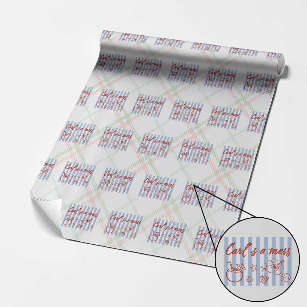 Carl's a Mess Wrapping Paper Roll Viral Sarcastic Reality TV