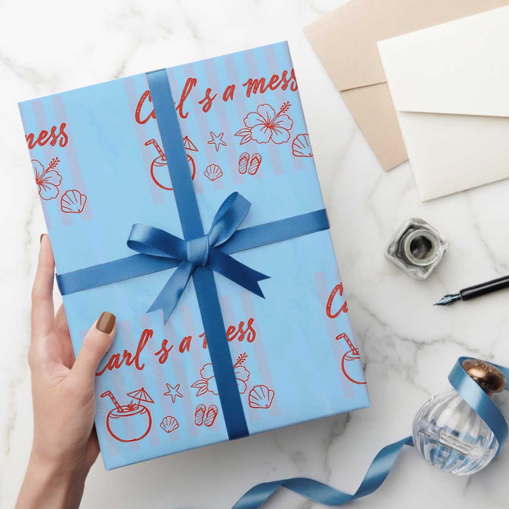 Carl's a Mess Wrapping Paper Roll Viral Sarcastic Reality TV
