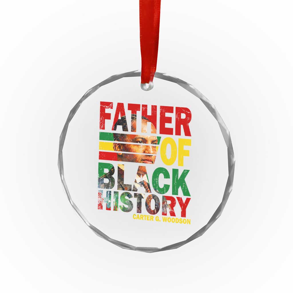 Carter G Woodson Crystal Glass Ornament Father Of Black History Month