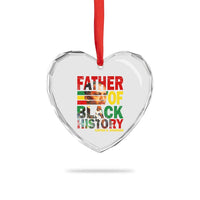 Carter G Woodson Heart Crystal Glass Ornament Father Of Black History Month