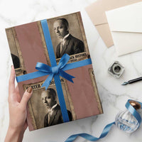 Carter G Woodson Wrapping Paper Roll Father Of Black History Month Old Paper Graphic