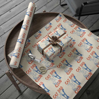 Cat Dad Club Wrapping Paper Roll Life is Better with Cats Fathers Day