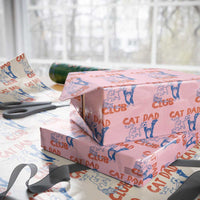 Cat Dad Club Wrapping Paper Roll Life is Better with Cats Fathers Day
