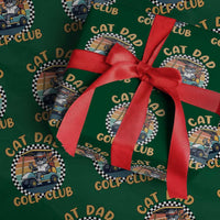 Cat Dad Golf Club Wrapping Paper Roll Funny Sports Lover Gift - Wonder Print Shop