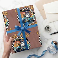 Cat Dad Golf Club Wrapping Paper Roll Funny Sports Lover Gift - Wonder Print Shop