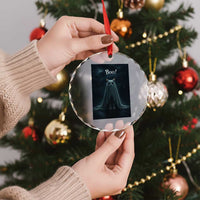 Cat Halloween Crystal Glass Ornament Spooky Season Ghost Kitten Haunted Mansion TS10