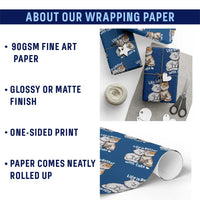 Cat Lover Wrapping Paper Roll Life Is Better With Cats Cute - Wonder Print Shop