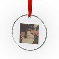 Cat Meme Crystal Glass Ornament Fun Fact I Dont Care Funny Saying Quote - Wonder Print Shop