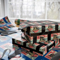 Cat Ramen Christmas Wrapping Paper Roll Japanese Kawaii Retro Cats Manga - Wonder Print Shop