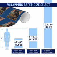 Cat Ramen Hanukkah Wrapping Paper Roll Japanese Kawaii Anime Chanukah Cat - Wonder Print Shop