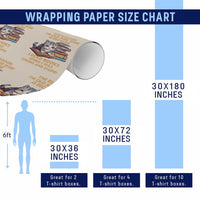 Cat Reading Wrapping Paper Roll I'm Old And Wise Because I Read Books When I Was Young And Stupid Funny Reading Lover