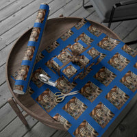 Cat Selfie with Man Funny Cat Dad Wrapping Paper Roll