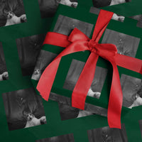 Cat Selfie With Wendigo Wrapping Paper Roll Horror Halloween Funny Cat Gifts