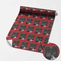 Cat Selfie With Wendigo Wrapping Paper Roll Horror Halloween Funny Cat Gifts