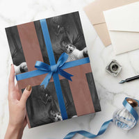 Cat Selfie With Wendigo Wrapping Paper Roll Horror Halloween Funny Cat Gifts