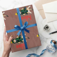 Cat Xmas Meme Wrapping Paper Roll Eepy Kitten Silly Sleepy - Wonder Print Shop