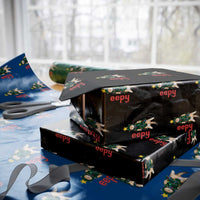 Cat Xmas Meme Wrapping Paper Roll Eepy Kitten Silly Sleepy - Wonder Print Shop