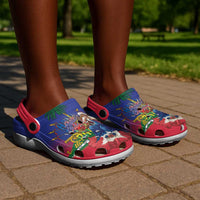 Catherine Flon Haiti Flag Day Clogs Shoes Ayiti Cherie Coat Of Arms