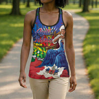 Catherine Flon Haiti Flag Day Hollow Tank Top Ayiti Cherie Coat Of Arms
