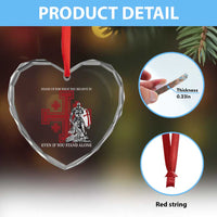 Catholic Knight Templar Crusader Cross Heart Crystal Glass Ornament Kingdom Of Jerusalem