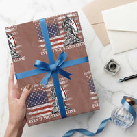 Catholic Knight Templar Wrapping Paper Roll American Flag Crusader Cross