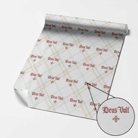 Catholic Knights Templar Cross Wrapping Paper Roll Crusader Deus Vult
