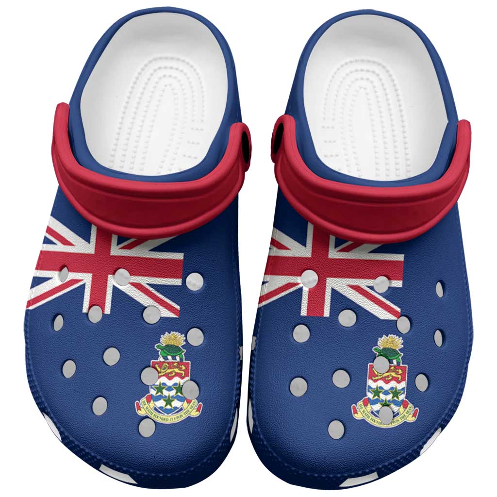 Cayman Islands Clogs Shoes Heritage Palette Flag-Inspired - Wonder Print Shop
