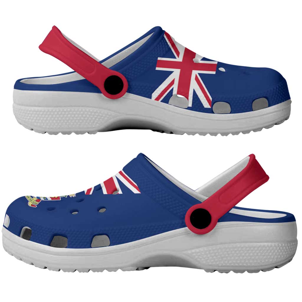 Cayman Islands Clogs Shoes Heritage Palette Flag-Inspired - Wonder Print Shop