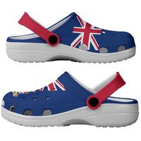 Cayman Islands Clogs Shoes Heritage Palette Flag-Inspired - Wonder Print Shop