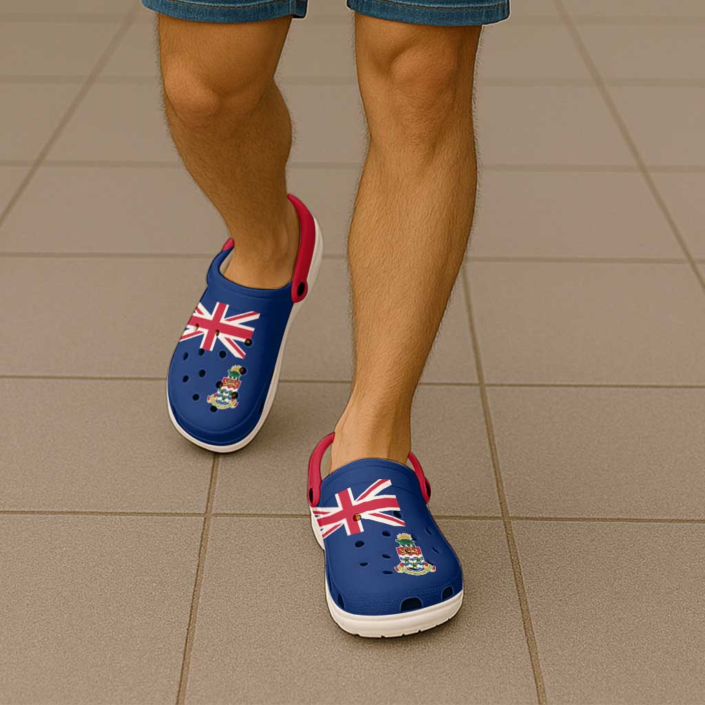 Cayman Islands Clogs Shoes Heritage Palette Flag-Inspired - Wonder Print Shop