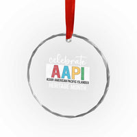 Celebrate AAPI Heritage Month Crystal Glass Ornament Asian American and Pacific Islander Countries