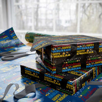 Celebrate All Holidays Merry Christmas Hanukkah Kwanzaa Gift Wrapping Paper Roll - Wonder Print Shop