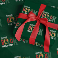Celebrate Black History Wrapping Paper Roll African American History Africa Map