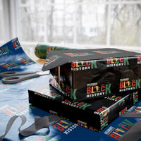Celebrate Black History Wrapping Paper Roll African American History Africa Map