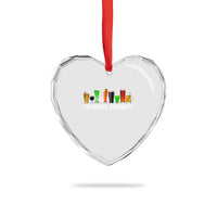 Celebrate Diversity St Patricks Day Beer Drinking Heart Crystal Glass Ornament