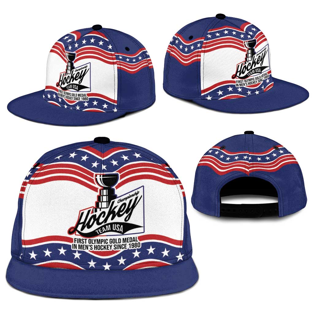 Celebrate United States Hockey's First Gold in 46 years Snapback Cap