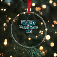 Celebrated Eagles Crystal Glass Ornament Championship 2025 TS02