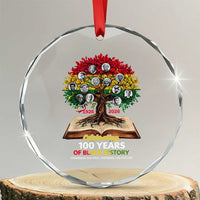 Celebrating 100 Years Of Black History Honoring The Past Inspiring The Future Crystal Glass Ornament Black Leaders