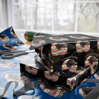 Celebrating 152 Years Derby Day Floral Wrapping Paper Roll Horse Racing Pink Peony White Lily Equestrian 152nd Anniversary