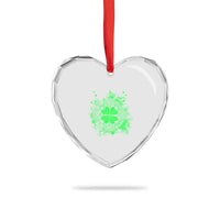 Celtic Knot Irish Shamrock Heart Crystal Glass Ornament St Patricks Day - Wonder Print Shop
