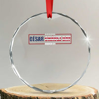Cesar Chavez Crystal Glass Ornament Hispanic Heritage Month Mexican Immigrant